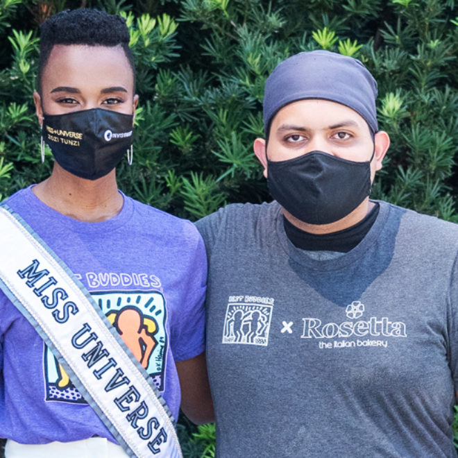 Reigning Miss Universe Visits Brickell Bakery To See Firsthand How It Helps Individuals With Developmental Disabilities