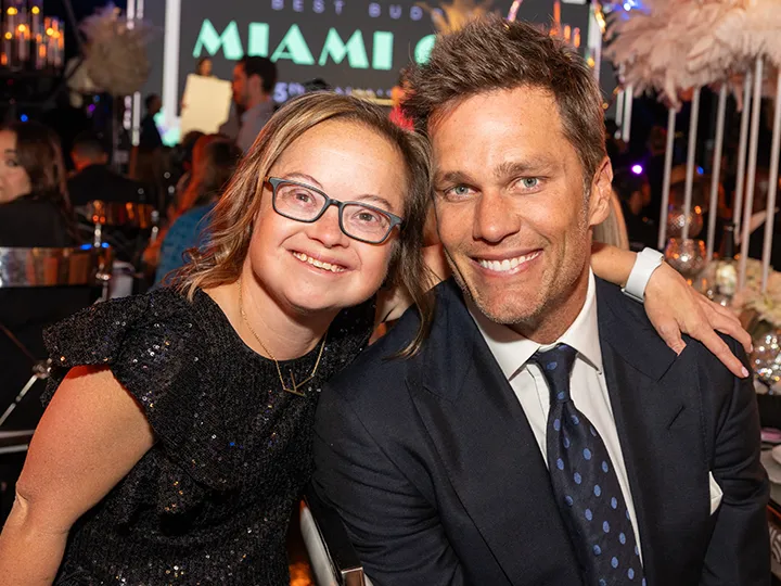 Tom Brady and Katie Meade at a Best Buddies event